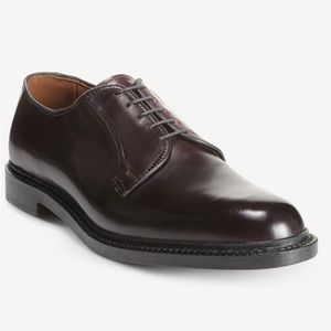 Allen Edmonds Men’s Leeds Leeds Shell Cordovan Derby Dress Shoe, 9.5, Burgundy
